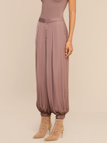 Palmer Satin Pant Cardamom - L'AGENCE