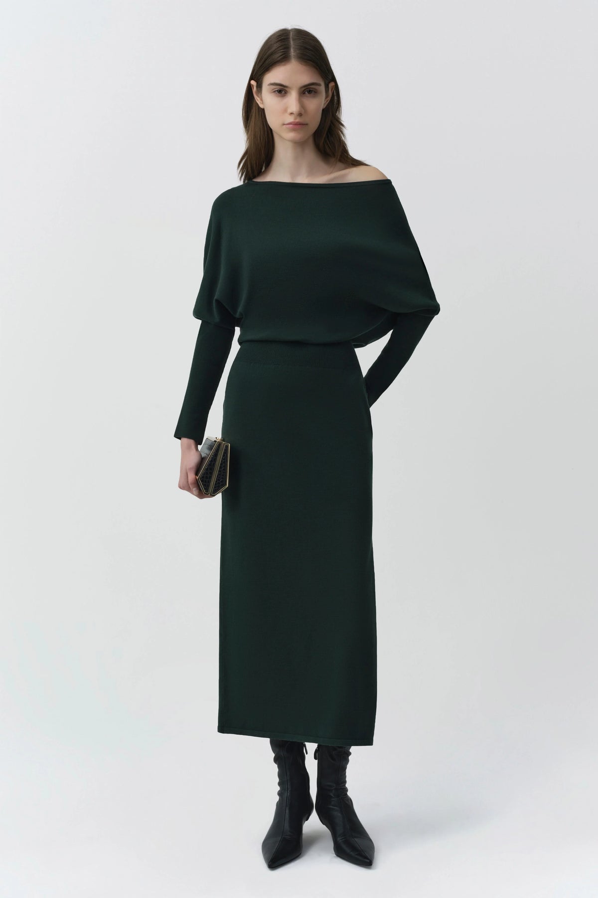 Janese Knit Dress Everglade - Simkhai