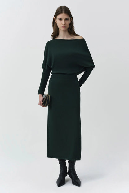 Janese Knit Dress Everglade - Simkhai