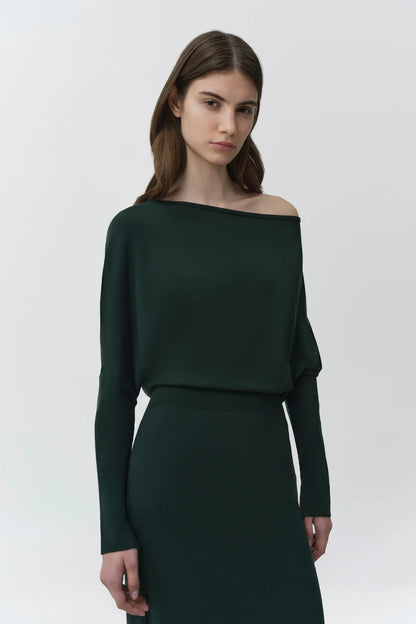 Janese Knit Dress Everglade - Simkhai