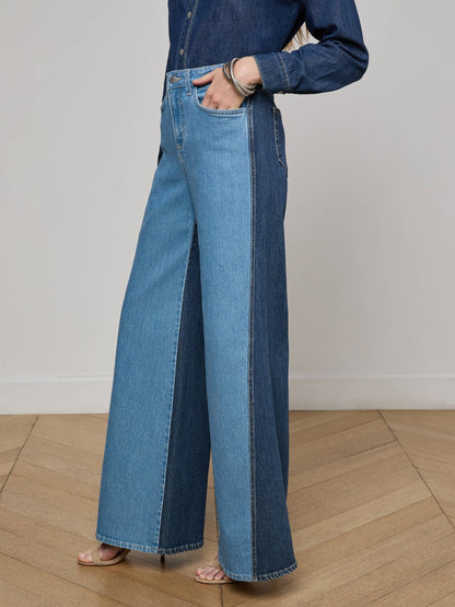 Beau Wide-Leg Jean Paso - L'AGENCE
