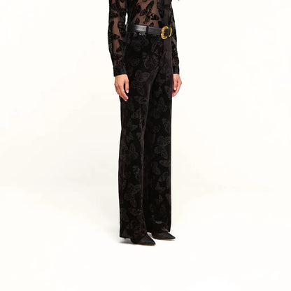 Frances Bootcut Trouser Black Butterfly - L'AGENCE