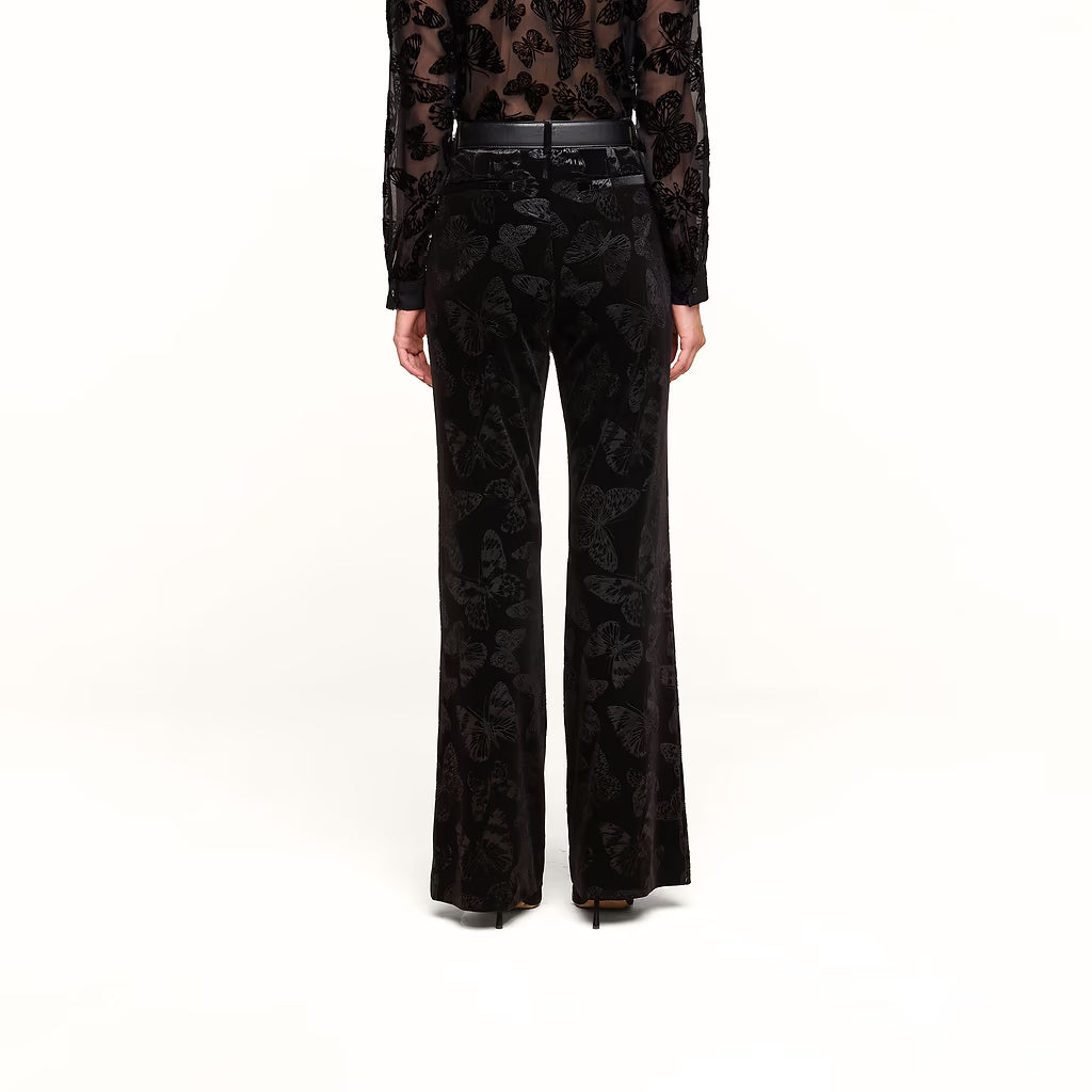 Frances Bootcut Trouser Black Butterfly - L'AGENCE