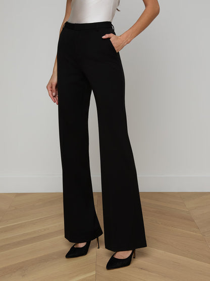 Frances Bootcut Trouser Black - L'AGENCE