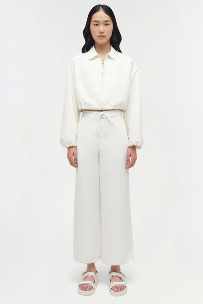 Lennox Straight Leg Pant White - Simkhai