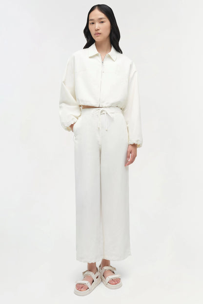Lennox Straight Leg Pant White - Simkhai