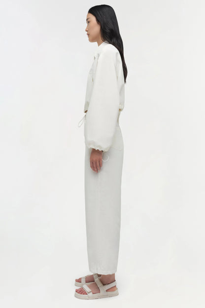 Lennox Straight Leg Pant White - Simkhai