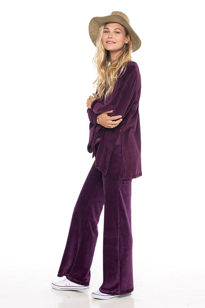 Velour Pants Wine - Skemo