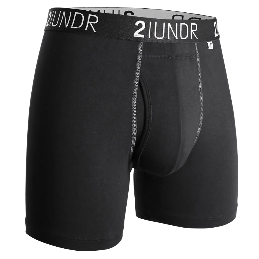 Swing Shift Boxer Brief Black/Grey - 2UNDR