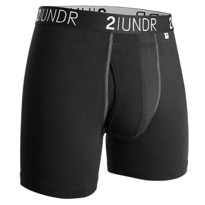 Swing Shift Boxer Brief Black/Grey - 2UNDR