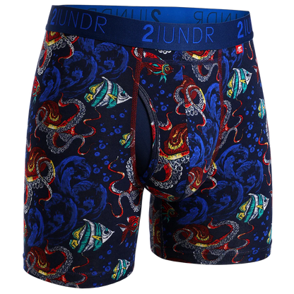 Swing Shift 6" Boxers 2 Pack Zebras/Squid Row - 2UNDR