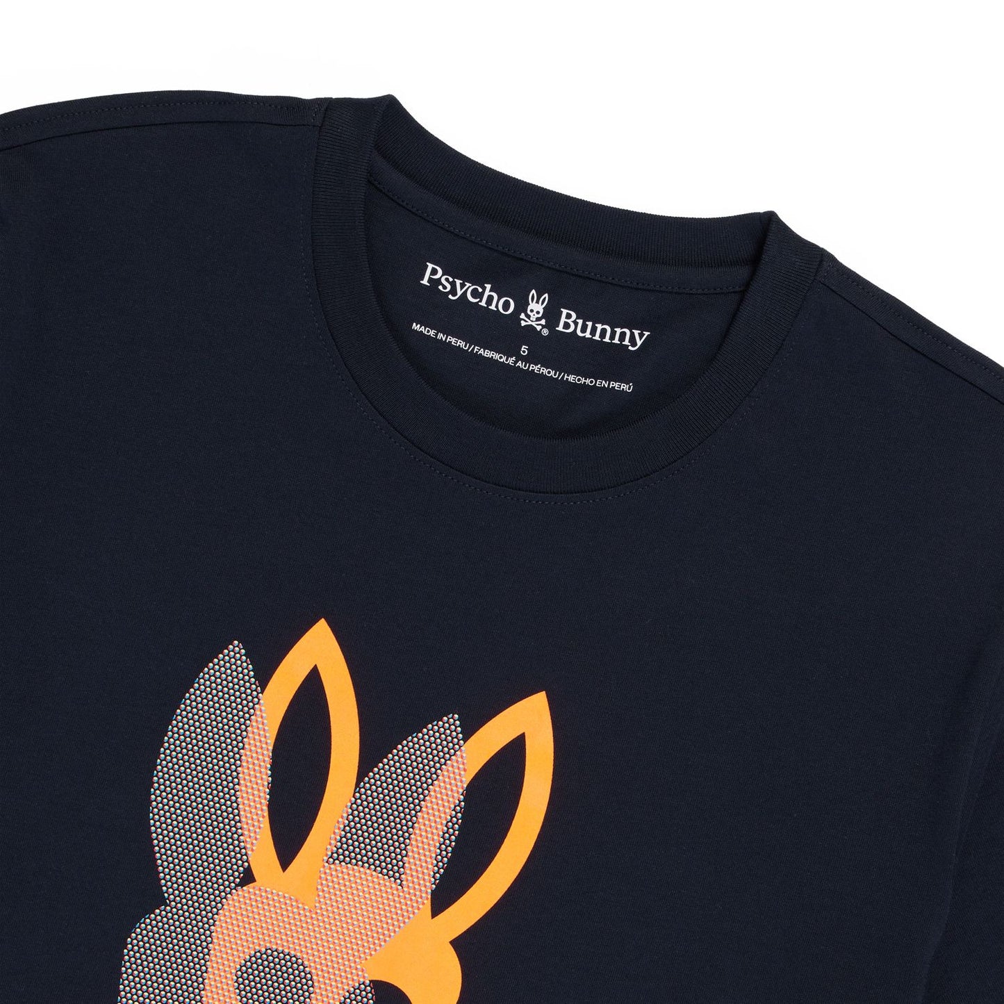 Chicago HD Dotted Graphic Tee Navy - Psycho Bunny