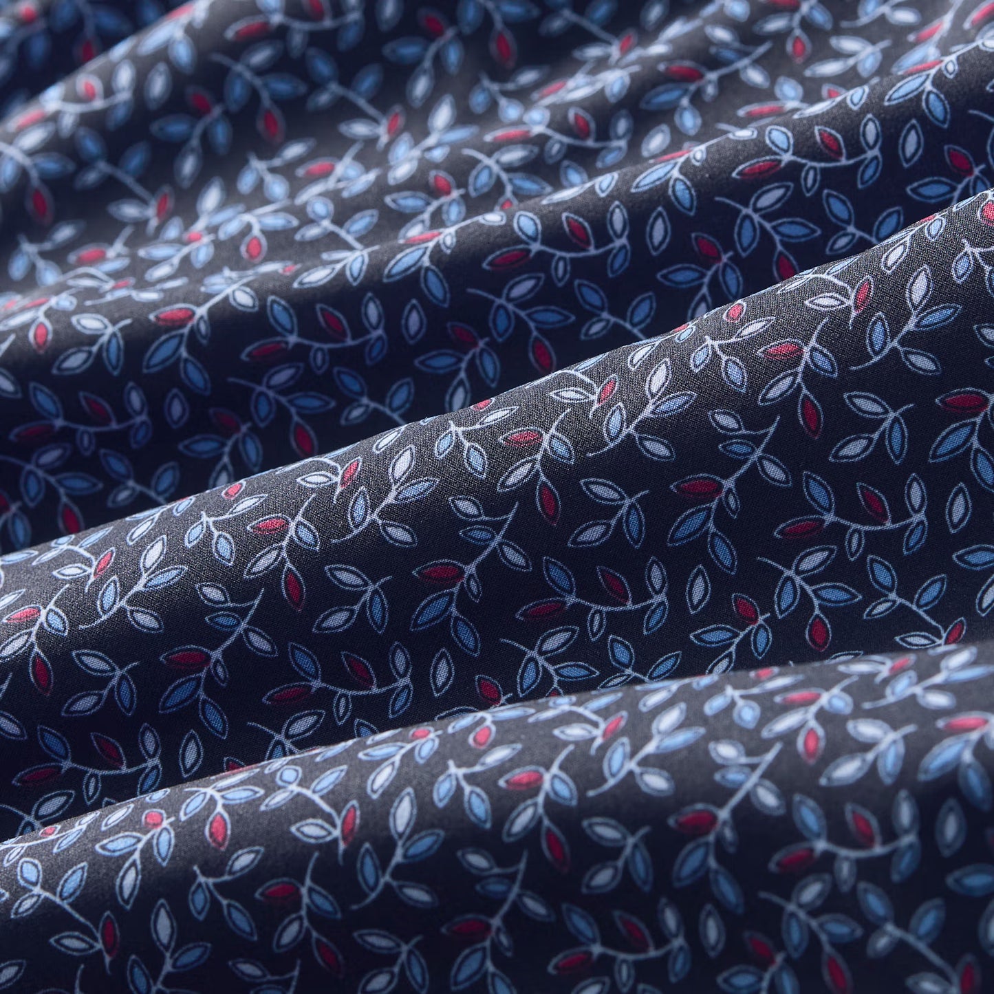 Leeward Short Sleeve Navy Vine Leaf - Mizzen + Main