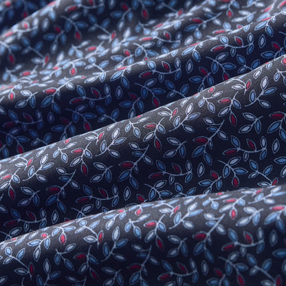 Leeward Short Sleeve Navy Vine Leaf - Mizzen + Main