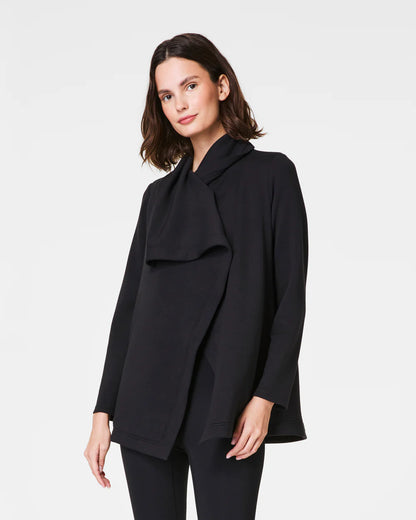 Airessentials Open Wrap Cardigan Very Black - SPANX