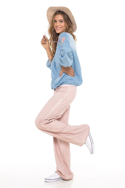 Jogger Plain Pants Pink - Skemo