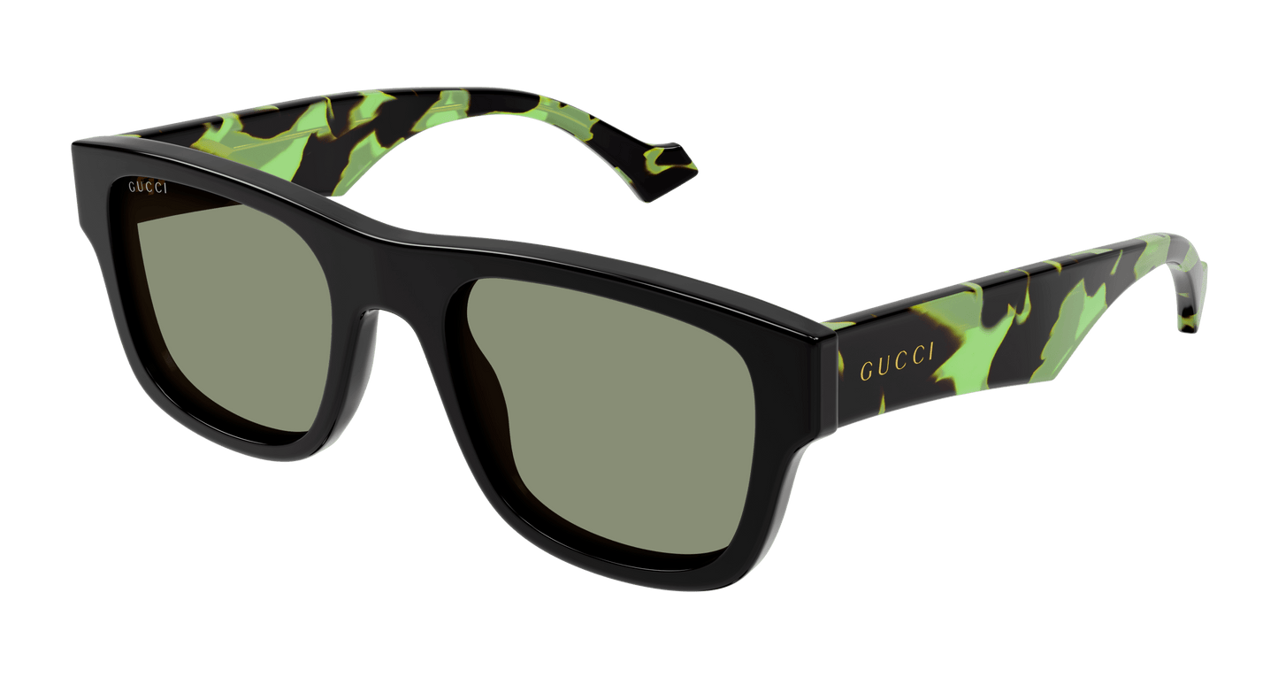 Men's Acetate Sunglasses Black Havana - Gucci