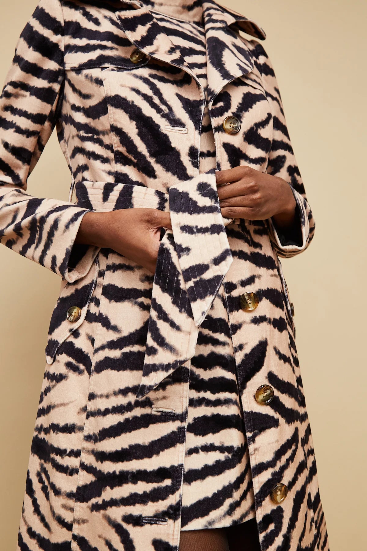 Karlie Trench Zebra Blush - Cara Cara