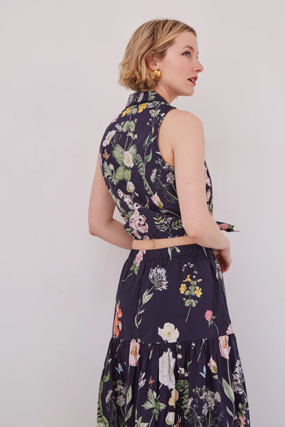 Highland Top Bloomsfield Navy - Cara Cara
