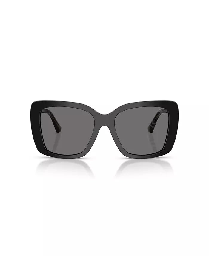 Square Sunglasses Black/Grey - Burberry