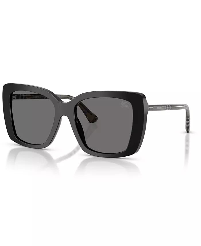 Square Sunglasses Black/Grey - Burberry