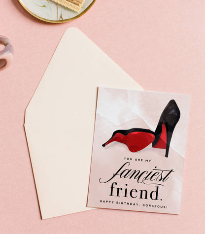 Fanciest Friend Birthday Card - Kitty Meow Boutique