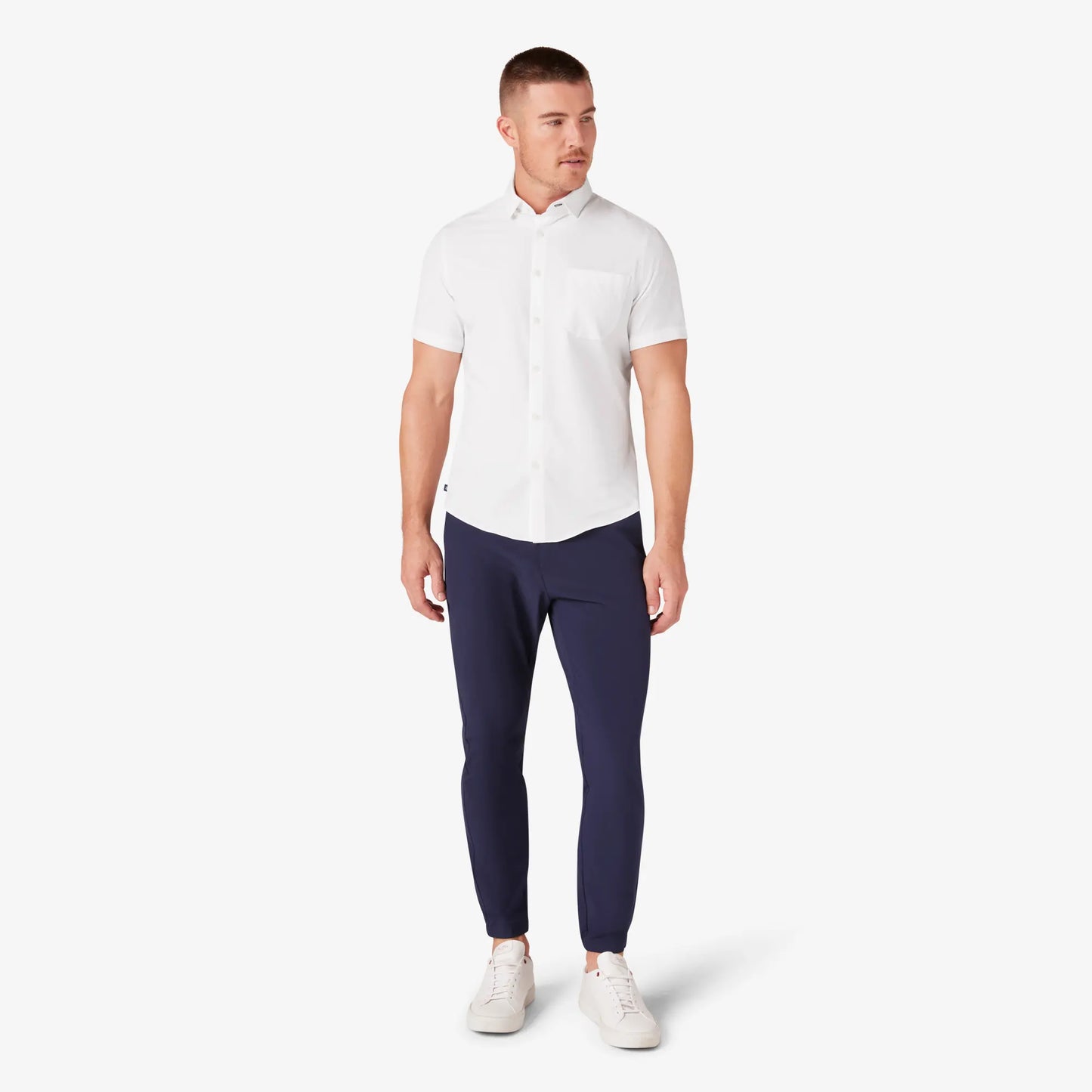 Leeward Short Sleeve White - Mizzen + Main