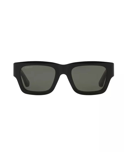 Mens Square Sunglasses Black/Havana - Gucci