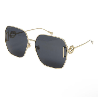 Womens Metal Sunglasses Gold - Gucci