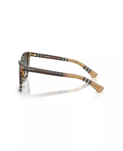 Square Sunglasses Check Gradient Sand - Burberry