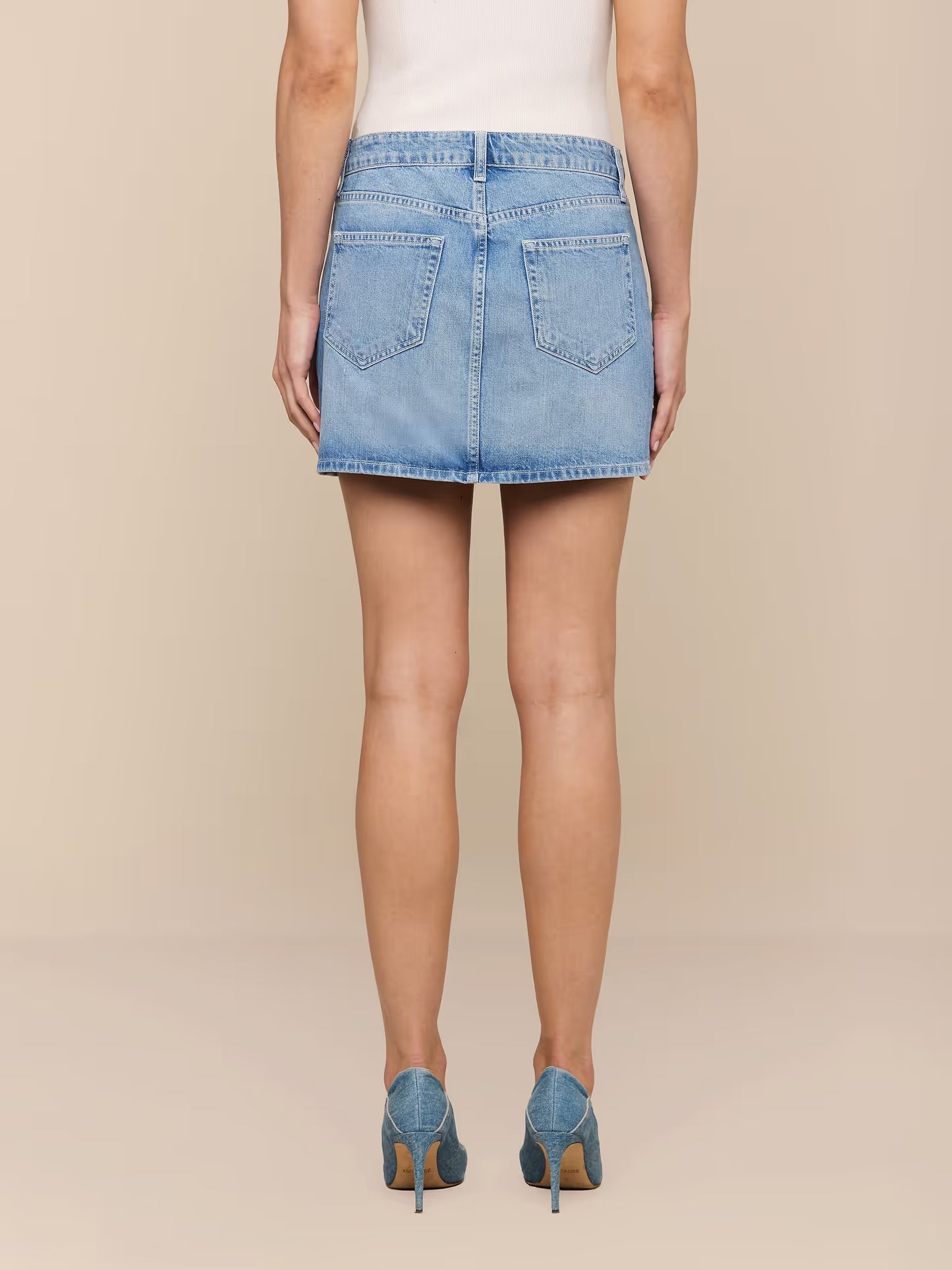 Solene Jean Mini Skirt Grant - L'AGENCE