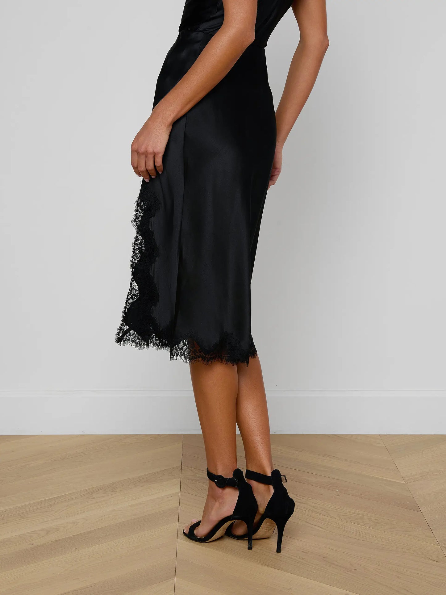 Tico Lace Skirt Black - L'AGENCE