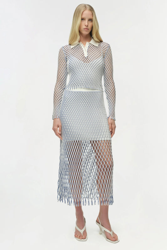 Petra Knit Polo Ivory Multi - Simkhai