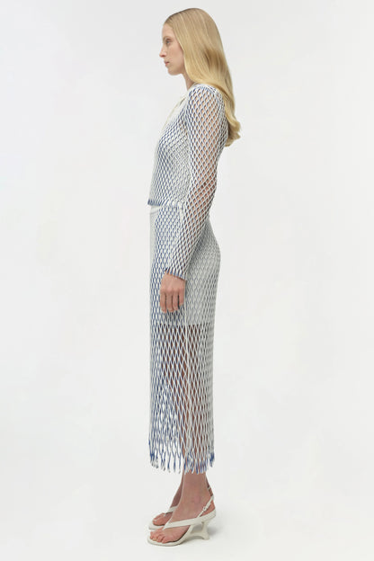 Petra Knit Polo Ivory Multi - Simkhai