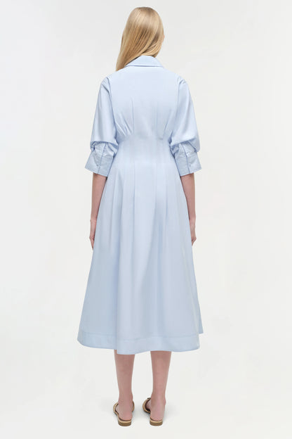 Jazz Cotton Midi Dress French Blue - Simkhai Jazz Cotton Midi Dress French Blue - Simkhai