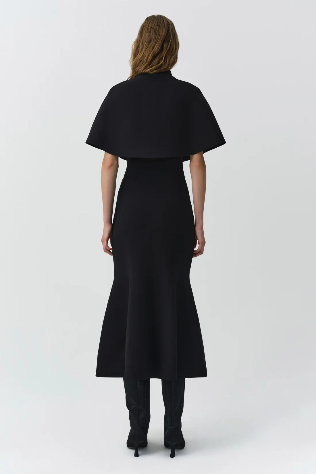 Ellington Compact Knit Cape Black - Simkhai
