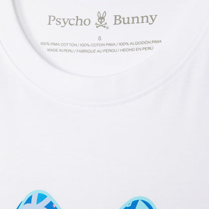 Clifton Graphic Tee White - Psycho Bunny