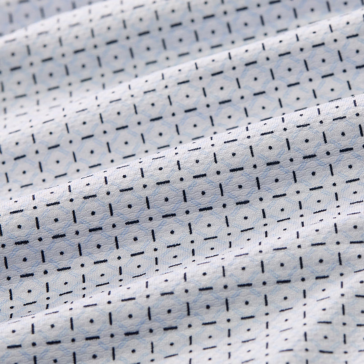 Halyard Polo White Diagonal Dot - Mizzen + Main