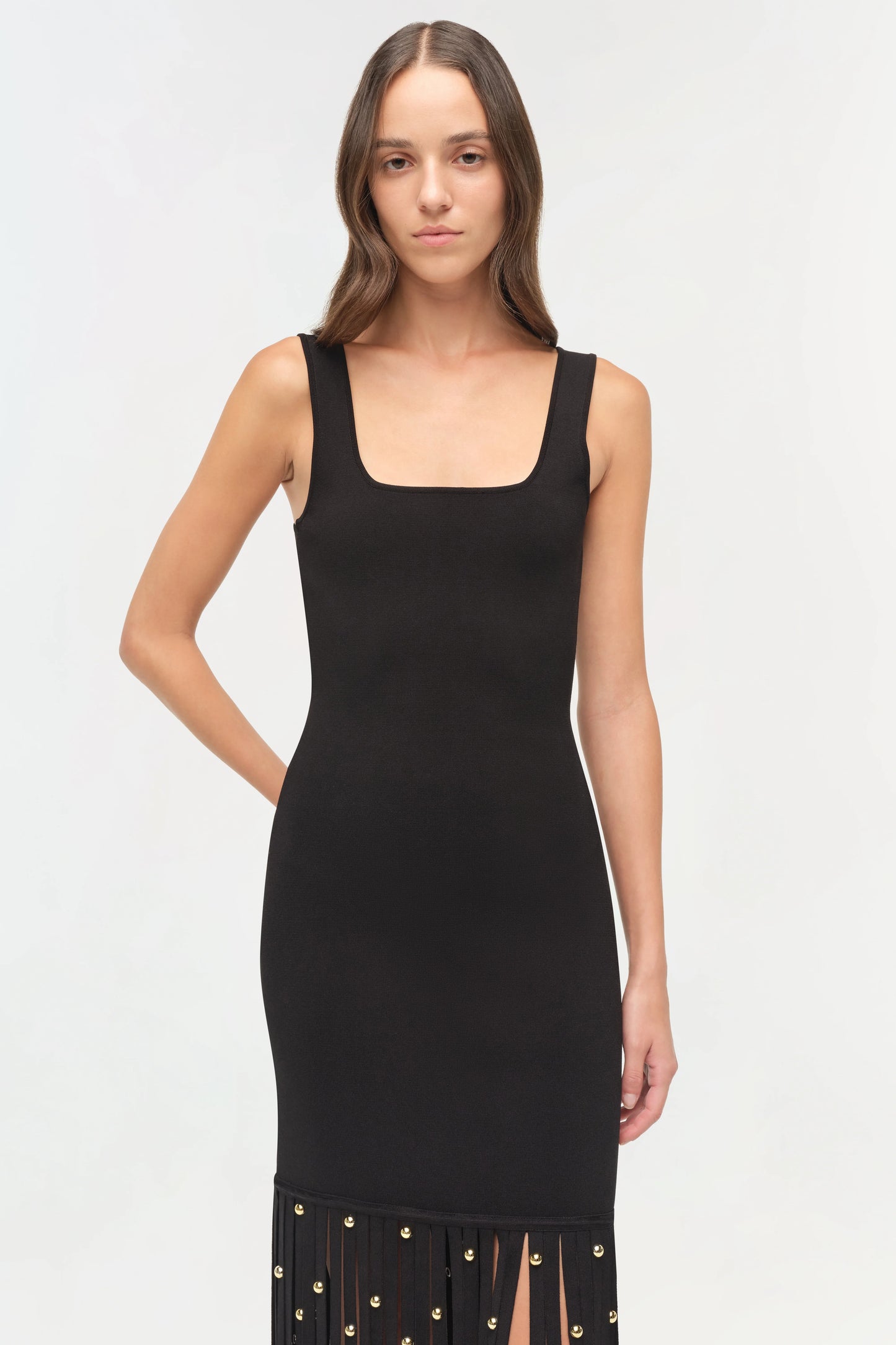 Romelia Knit Midi Dress Black - Simkhai