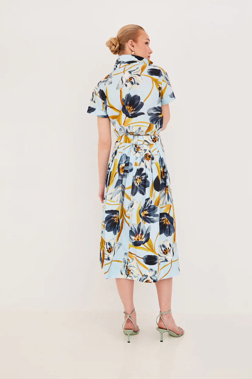 Asbury Top Marais Bloom Blue - Cara Cara