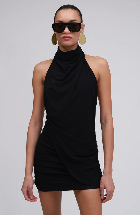 Jose Dress Jet Black - Ronny Kobo