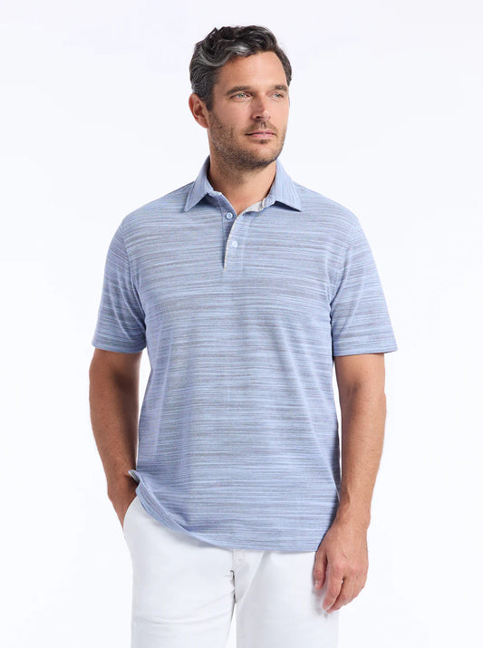 Bogner Short Sleeve Polo Light Blue - Robert Graham