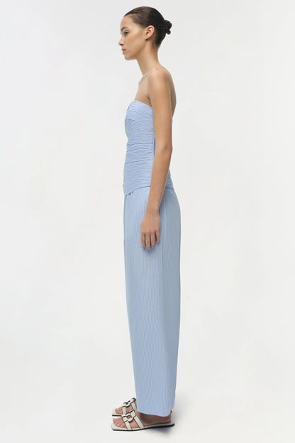 Arden Pull On Pant Periwinkle Stripe - Simkhai