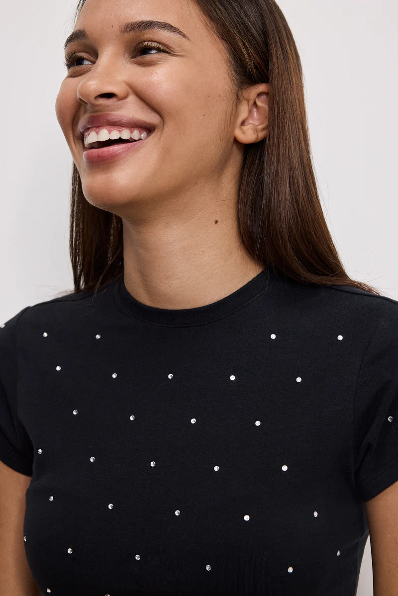 Crystal Baby Tee Black - Good American