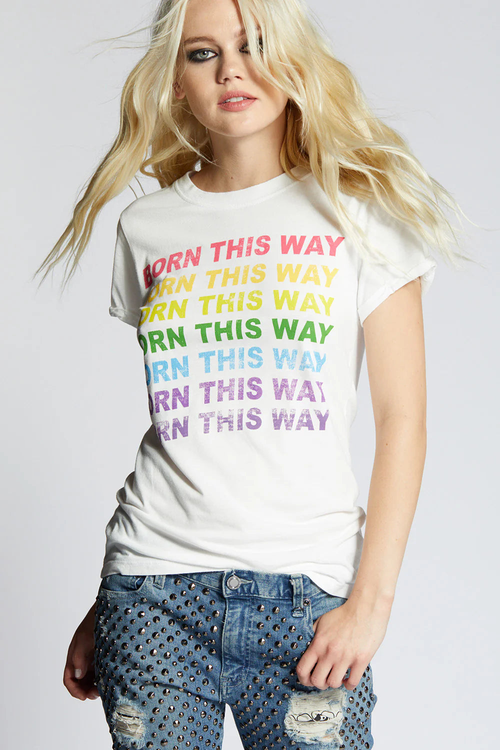 Born This Way Tee Pearl - Recycled Karma