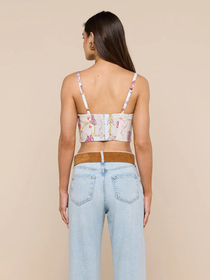 Sonya Bustier Multi Baroque Toile - L'AGENCE