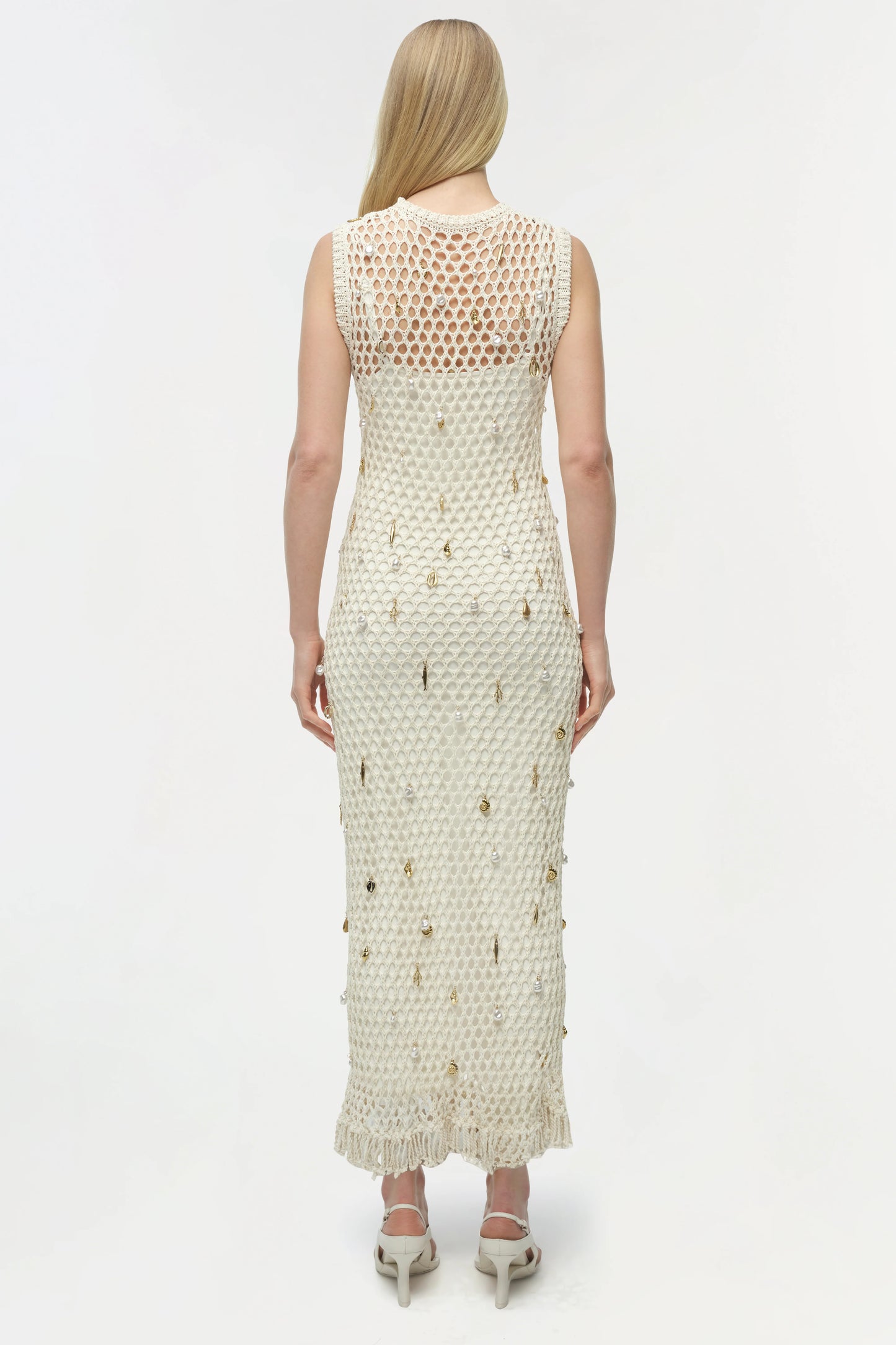 Coralia Knit Charmed Midi Dress Sand Multi - Simkhai