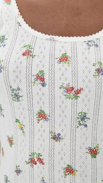 Daryn Tank Floral Romance - Alice + Olivia