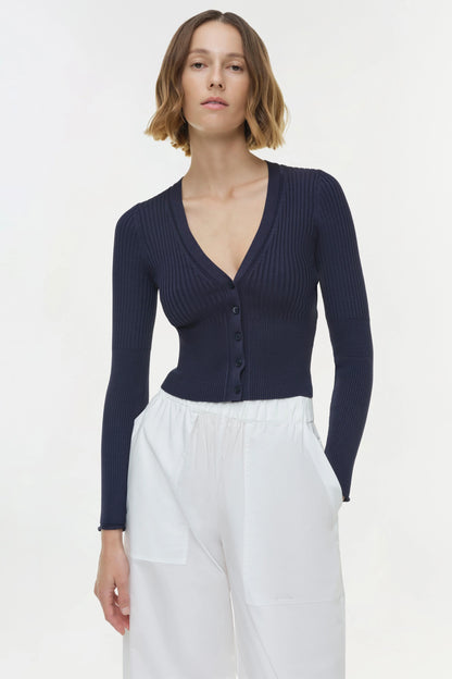 Ailany Knit Cardigan Midnight - Simkhai