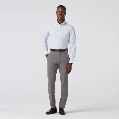 Leeward Dress Shirt White Hatch Mark - Mizzen + Main